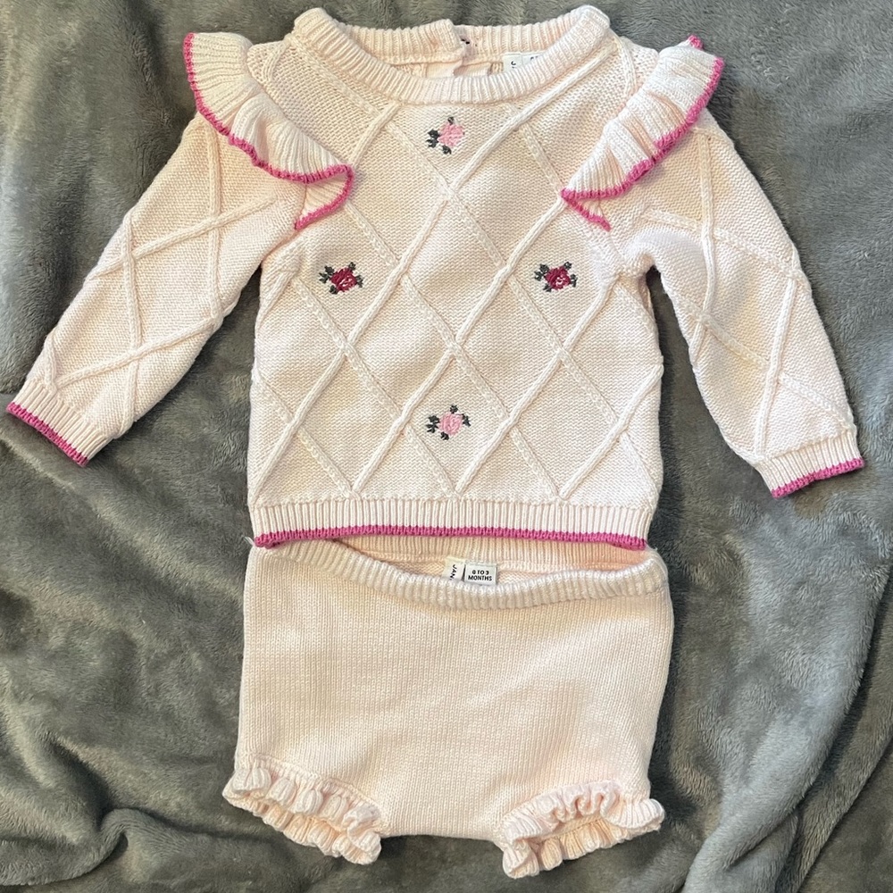 Janie and Jack Two Piece Set 0-3m